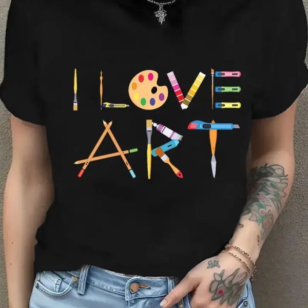 Women's Printed Short Sleeved Shirt